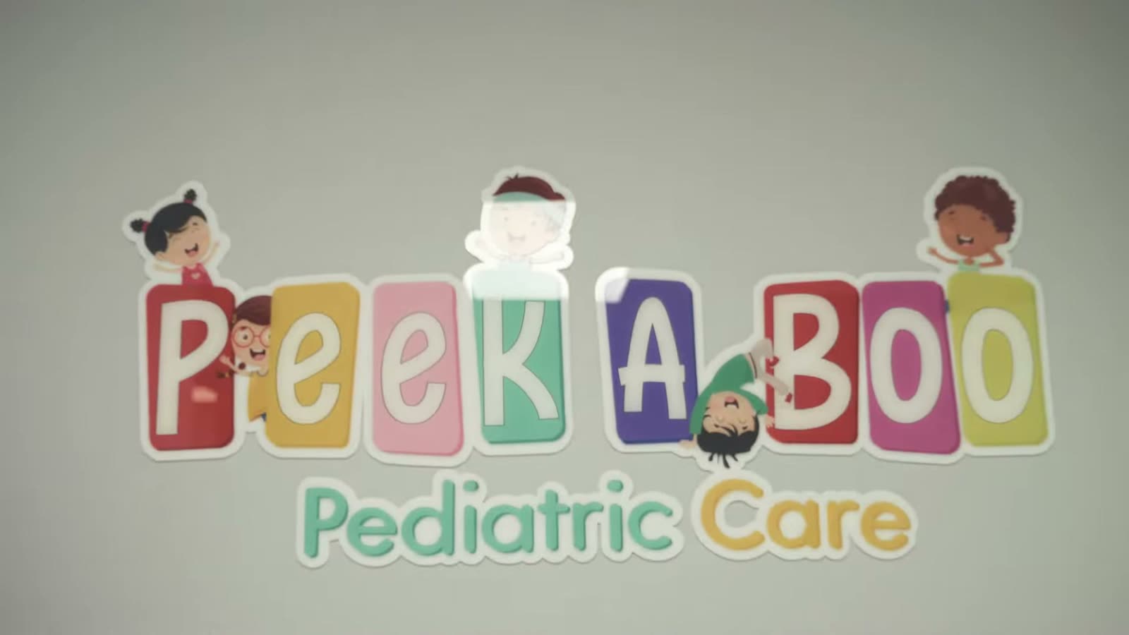 Peek A Boo Pediatric Care center sign at the Hollywood, FL entrance